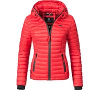 Marikoo Chaqueta Guateada de Entretiempo para Mujer Samtpfote Rojo M