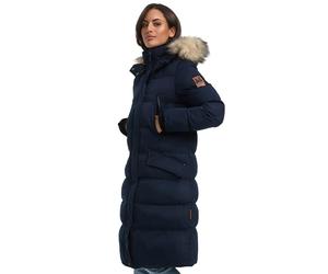 MARIKOO Chaqueta larga de invierno para mujer, parka cálida acolchada con capucha B890