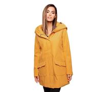 MARIKOO Chaqueta Softshell para Mujer Chaqueta de Invierno Repelente al Agua Exterior Larga B856, Amarillo., 3XL
