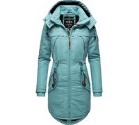 MARIKOO Kamii - Parka de invierno para mujer con capucha desmontable (XS-XXL), Misty Blue., S