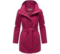 MARIKOO Katalinaa - Gabardina larga para mujer (aspecto de lana con capucha extraíble, talla 16, XS-3XL), Berry Wine, S