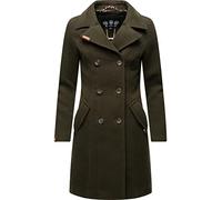 Marikoo Nanakoo - Abrigo de invierno para mujer, de lana caliente, tallas XS-XXL, verde oscuro, XS
