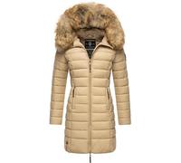 Marikoo Rose Abrigo de invierno para mujer Beige L