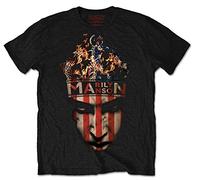 Marilyn Manson Crown - Camiseta Manga Corta para Hombre, Color Negro, Talla XL