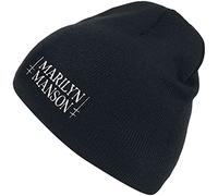Marilyn Manson Logo Unisex Gorro Negro 100% poliacrílico