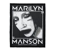 Marilyn Manson Parche de Villain, tejido y con licencia.