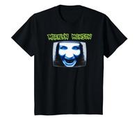 Marilyn Manson TV with Logo Camiseta, Niños, Negro, 12 años