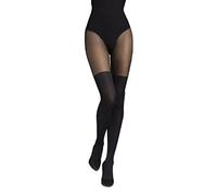 Marilyn Medias opacas para mujer 60 DEN Zazu Look clásico por encima de la rodilla con aspecto por encima de la rodilla, costura fina, pequeño bolsillo, cintura cómoda y refuerzo de dedos invisible