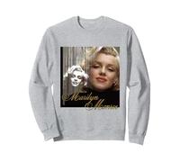 Marilyn Monroe 004 Sudadera, Unisex para Adultos, Gris Jaspeado, XL