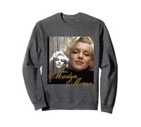 Marilyn Monroe 004 Sudadera, Unisex para Adultos, Jaspeado Oscuro, M