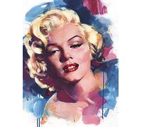 Marilyn Monroe Marilyn Lienzo de 60 x 80 cm, Multicolor