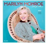 Marilyn Monroe OFFICIAL | 2027 12 x 24 Inch (Hanging) Monthly Square Wall Calendar | Foil Stamped Cover | Plato | USA American Actress Celebrity