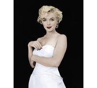 Marilyn Monroe Pose - Lienzo (40 x 50 cm, poliéster, 40 x 50 cm), diseño de Flores, Multicolor