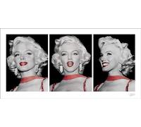 Marilyn Monroe "Red Dress Triptych 50 x 100 cm de impresión