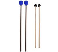 Marimba Mallets, 4 Piezas de Hilo y Cabeza de Goma Marimba Mallets con Asas de Madera para Principiantes de Marimba Accesorios de Juego
