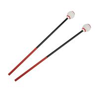 Marimba Mallets | Carbon Fiber & Cotton Thread Drum Sticks for Bass Percussion/School Band | Medium Hard Round Head for Clear Sound (whitehead)