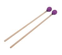 Marimba Mallets for Percussion | Medium Hard Yarn Mallets with Maple Handle | Sturdy Mallets for Marimba/Xylophone/Vibraphone | 1 Pair MQ - 06 (Purple)