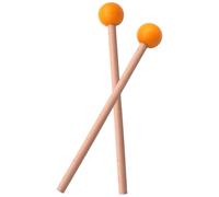 Marimba Mallets - Wood Handle Hard Rubber Head Percussion Mallets | Keyboard Drum Mallet For Glockenspiel Xylophone Playing | Professional Instrument Accessory Pair For Musicians Students