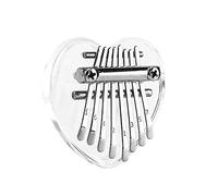 Marimbas Instrument 8 teclas Marimba Mini Piano Pulgar Marimba Pulgar Acrílico Portátil Transparente Acrílico Pulgar Piano Mini Pulgar Transparente Color Caja para Instrumentos Musicales Accesorios