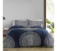 Marimekko 221437 Fokus - Juego de edredón, Azul Marino, matrimonial/Queen