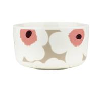 Marimekko Bol Unikko 50 cl White-clay-powder-dark wine