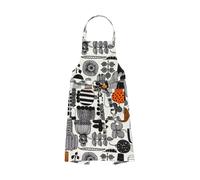 Marimekko Delantal Puutarhurin parhaat White-black-orange