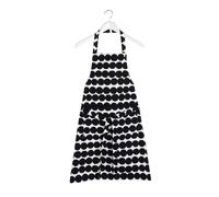 Marimekko Delantal Räsymatto negro-blanco