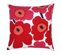 Marimekko Funda de cojín Pieni Unikko 50x50 cm rojo-azul marino