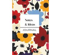 Marimekko Inspired Floral Notebook: 240 Heavyweight Cream Pages, 6x9 Premium Stationery for Writing & Sketching
