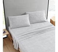 Marimekko - Juego de sábanas tamaño Queen, Juego de Ropa de Cama de percal de algodón Fundas a Juego, Ligero y Transpirable (Gris Orkanen, Queen)