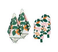 Marimekko Juego de textiles Pieni green green 4 piezas Verde-naranja