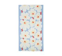 Marimekko Mantel Unikko Light blue-off white-melon-orange red. 135x250 cm