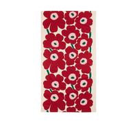 Marimekko Mantel Unikko Off white-cranberry-rose. 135x250 cm