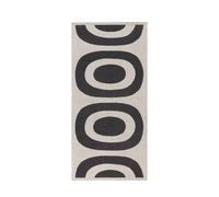 MARIMEKKO Melooni - Toallas de baño de algodón de rizo (color carbón), con estampado de formas naturales, 150 cm x 71 cm