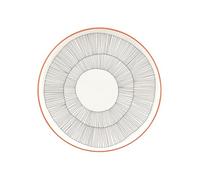 Marimekko Oiva/Kukat puhkeavat - Placa de 20 cm, color blanco, negro y naranja