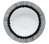 Marimekko Plato hondo Siirtolapuutarha Ø20 cm negro-blanco