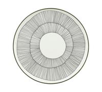 Marimekko Plato Kukat Puhkeavat Ø20 cm Blanco-verde bosque-negro