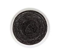 Marimekko Plato Räsymatto Ø13.5 cm negro-blanco