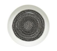 Marimekko Plato Räsymatto Ø20.5 cm blanco-negro