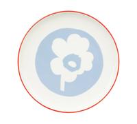 Marimekko Plato Unikko Ø20 cm White-light blue-orange red