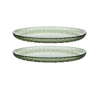 Marimekko Platos de vidrio Syksy Ø17 cm 2-pack Olive