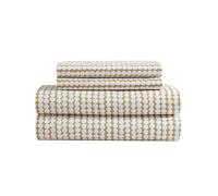 Marimekko - Sábanas King, Juego de Ropa de Cama de algodón orgánico, lujosamente Suave y Lisa decoración del hogar, Certificado Gots (Pikku Rasymatto Beige, King)