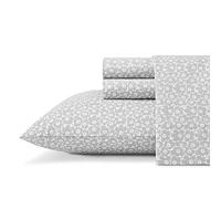 Marimekko - Sábanas Queen, Juego de Cama de percal de algodón, decoración del hogar Fresca y nítida (Pikkuninen Unikko Grey, Queen)