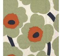 Marimekko - Servilleta de cóctel (33 x 33 cm), color naranja crema UNIKKO, L552623