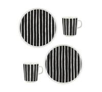 Marimekko Set de desayuno Oiva Piccolo de 4 piezas White-black