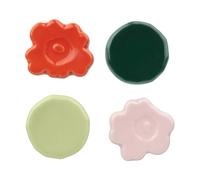 Marimekko Soporte para palillos Unikko & Kivet. set de 4 piezas Rosa-pear-rojo-verde oscuro