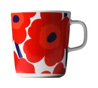 Marimekko Taza de té Unikko 40 cl rojo-blanco