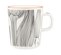 Marimekko Taza Kukat Puhkeavat 25 cl White-black-orange