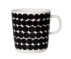 Marimekko Taza Räsymatto 4 dl negro-blanco
