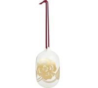 Marimekko Bola de Navidad Tiara 2025 6x9 cm White-gold